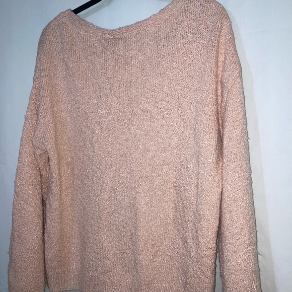 NWT Mon Renn Quartz Pink Cove Knit Jumper Oversized Wrap Sweater Size M - Picture 13 of 16